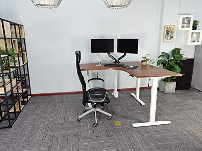 Vertebrae Cable Management Spine, Quad Entry Organizer for Height Adjustable Desk, Black