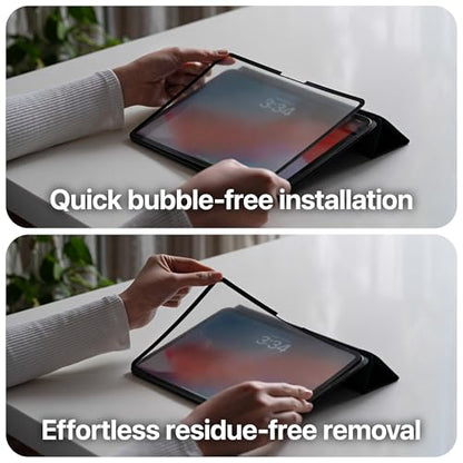 UPPERCASE GhostPaper Air Premium Detachable Paper Feel Writing Sketching Surface Screen Protector, Air-ttach Nano Suction Mounting, Compatible with iPad Pro 13" M5/M4 (2025 2024) - size: iPad Pro 13" (2024-2025)
