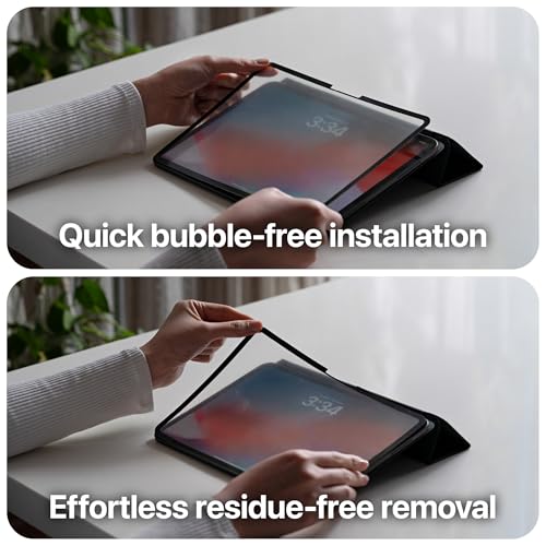 GhostPaper Air Premium Detachable Paper Feel Writing Sketching Surface Screen Protector, Air-ttach Nano Suction Mounting, Compatible with iPad Pro 11" (2018-2022), iPad Air 10.9" (2020-2022) - size: iPad Pro 11" (2018-2022)