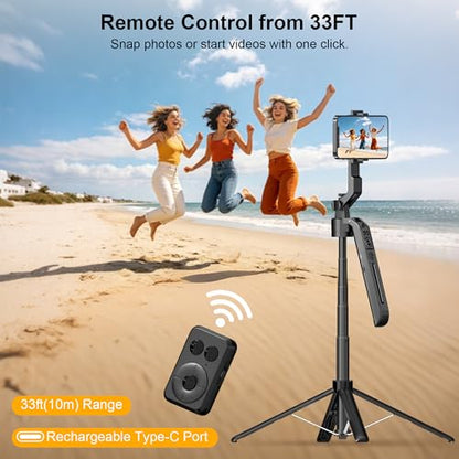 10" Ring Light with 71" Phone Tripod Stand Auto Face Tracking, Vlogging Kit for iPhone Tripod with Remote, Dimmable LED Circle Round Light for TikTok/Makeup/YouTube/Live Steaming - size: Tripod with 10'' Ring Light