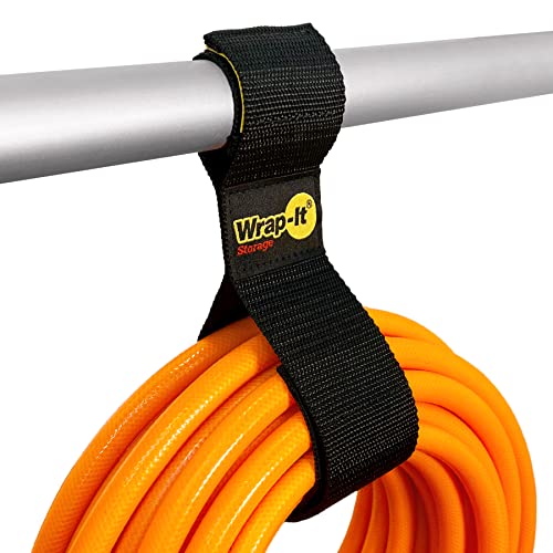 Twin-Straps by Wrap-It Storage - 16" (6-Pack) - Hook and Loop Hanging Cable Wrap for Multi-Purpose Cord and Hose Storage - size: 16" (6 Pack)