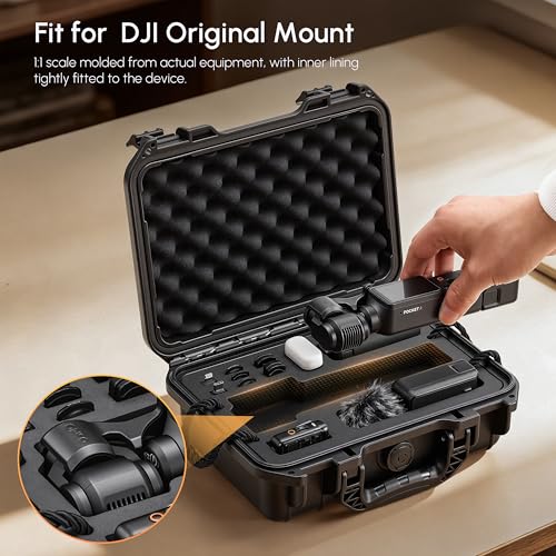 STARTRC PHOTO OSMO Pocket 4/3 Hard Case, Double-layer Waterproof Hard Case for DJI Pocket 3/4 Creator Combo Accessories, Multifunctional Large Capacity Storage Bag