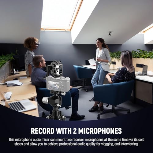 NEEWER MM01 Dual Channel Microphone Audio Mixer Adapter with 3.5mm TRS Cable, Stereo/Mono Switch, Cold Shoe Mounts for DSLR Camera, Smartphones, Battery Powered Microphones for Video Recording - style: MM01