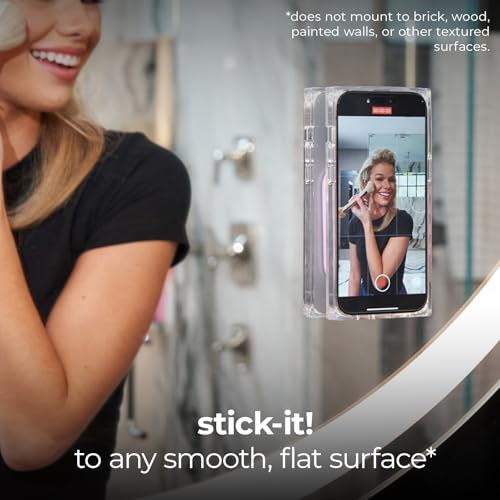 Case-Mate Stick it! Magnetic Suction Mount - Snap-on iPhone Holder - Detachable for MagSafe - Hands-Free Content Creator Essentials for iPhone 17 Pro Max/16 Pro Max/15/14/13/12/Pixel 10- Stardust - color: Stardust