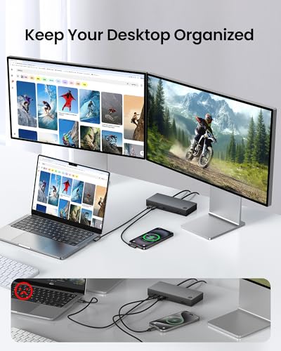 Silkland Long USB C Monitor Cable Right Angle 15FT, 8K@30Hz 5K/4K@60Hz Display, 20Gbps Data Transfer, 90 Degree USB C 3.2 Gen 2x2 Video Cable, 240W Charging for iPhone 17,MacBook, Portable Monitor - size: 15 Feet