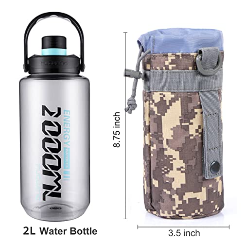 3 Pack Molle Pouch Combo Water Bottle Pouch Holder Tactical Molle Pouches Compact Utility Waist Bag Pack - color: Combo A:ACU