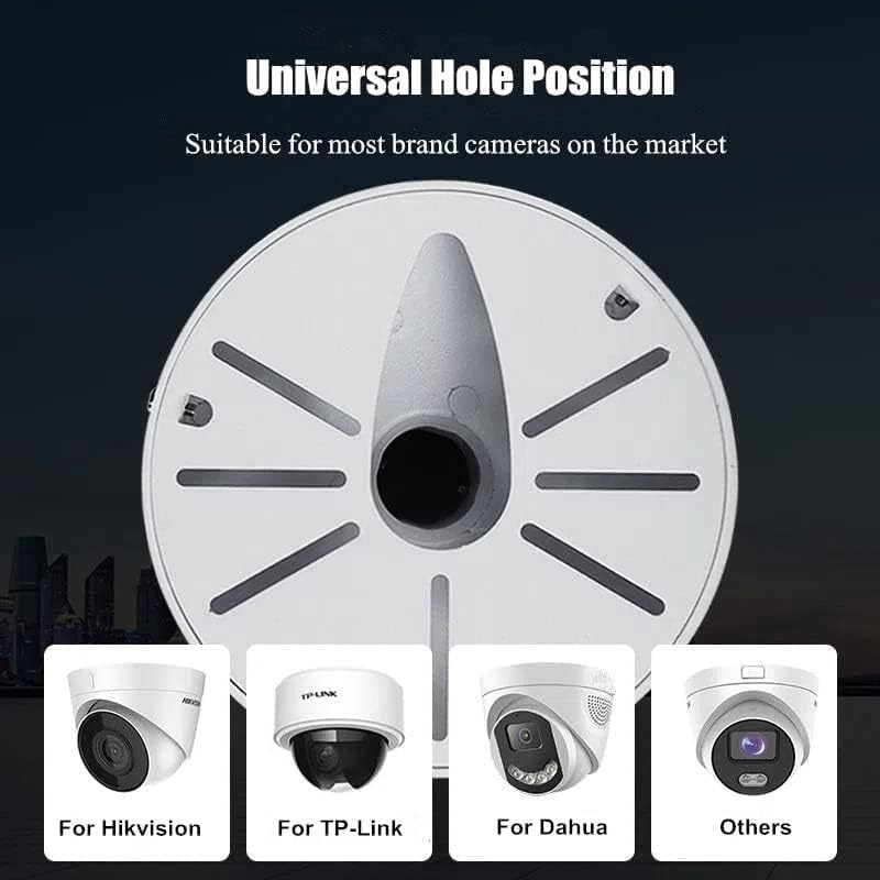 J-Shaped Dome Camera Mount, 11.8"-23.6" Telescopic Adjustable Bracket, Heavy-Duty Aluminum Alloy Wall/Ceiling Mount for Indoor/Outdoor CCTV Security Cameras,Universal Holder Fits Hikvision/Dahua