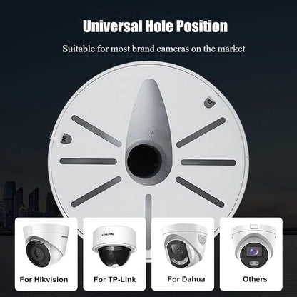 J-Shaped Dome Camera Mount, 11.8"-23.6" Telescopic Adjustable Bracket, Heavy-Duty Aluminum Alloy Wall/Ceiling Mount for Indoor/Outdoor CCTV Security Cameras,Universal Holder Fits Hikvision/Dahua