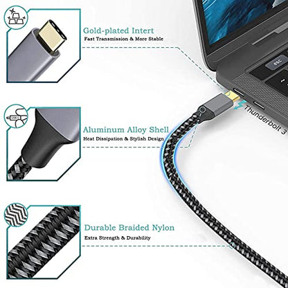 OseTub 4K USB C to HDMI Cable 10ft [Braided, High Speed] – Mirror iPhone 15 Pro/MacBook to TV for Movies, Work, Zoom – Compatible with MacBook Pro/iPad Pro/Galaxy S23/Monitor - size: 10ft/3m