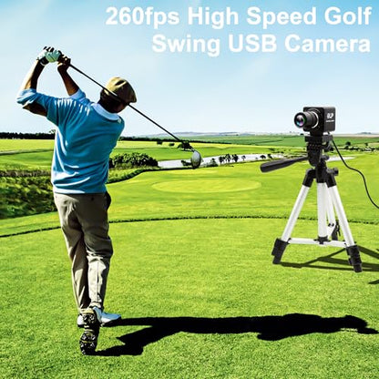USB Camera 1080P High Speed 260fps 2.8-12mm 4X Optical Zoom Lens 2MP USB Webcam Manual Close up Zoom in and Out,UVC Computer Comference Golf Swing Camera for Raspberry Pi Windows Mac - color: 260fps USB Camera with 2.8-12mm Zoom Lens