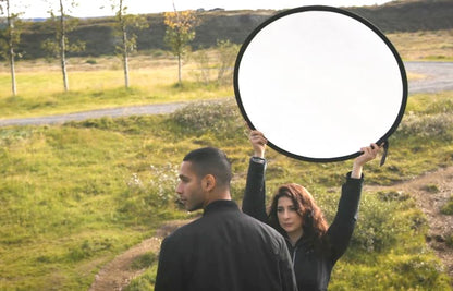 Rogue 32" Silver Reflector + Rogue 32" Diffuser | a softer more diffuse light than shiny silver reflectors - size: 32" Reflector + 32" Diffuser