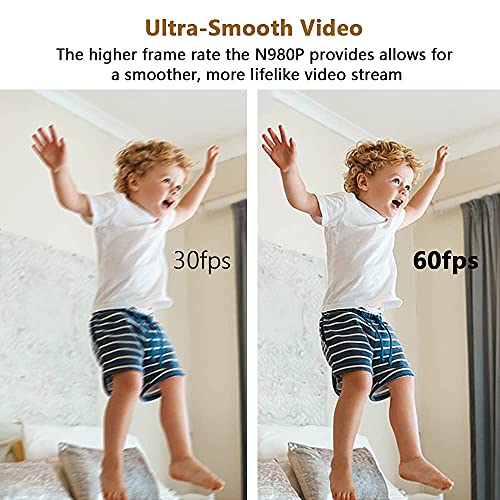 NexiGo N980P 1080P 60FPS Webcam with Microphone and Software Control, USB Computer Camera, Built-in Dual Noise Reduction Mics, 120° Wide-Angle for Zoom/Skype/FaceTime/Teams, PC Mac Laptop Desktop - style: Webcam 60FPS