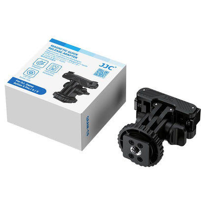 JJC Osmo Action 5 Cold Shoe Adapter Mount for DJI Osmo 360 Action 5 Pro 4 3 Accessories, 180° Angle Adjustable, Detachable Camera Monitor Mount w. 1/4 Screw Hole, Magnetic Quick Release Tripod Adapter - color: Hot Shoe/Cold Shoe Adapter