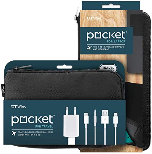 UT Wire Travel Tech Case and Laptop Charger Kit, 1 Pack, Black - size: KIT