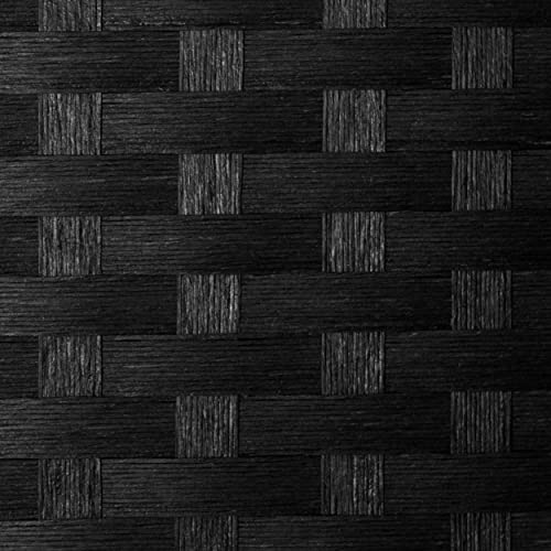 Red Lantern 2 ft. Short Woven Fiber Folding Screen - 6 Panel - Black - color: Black, size: 6 Panel
