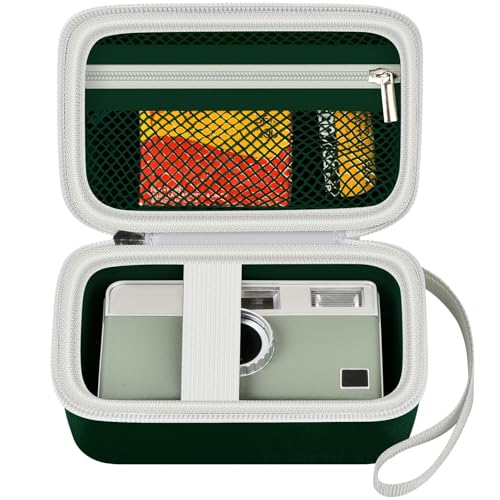 Digital Camera Case Compatible with KODAK EKTAR H35 H35N Half Frame Film Camera, Storage Holder Organizer for Kodak Ultra F9 M35 M38 Paper Shoot kamera, 35mm Film Rolls (Box Only) - Dark Green - color: Dark Green,L, size: L