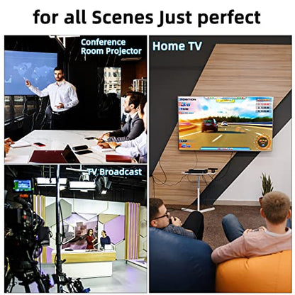 8K4K HDMI Cable 6ft 2pcs(HDMI 2.1,8k@60hz,48gbps&4k@120hz,18gbps)Ultra High Speed Gold Plated Connectors,Ethernet Audio Return, Full HD 1080p,3D Compatible with HDTV,Xbox,Blu-Ray,PS3/4/5/9,ect - size: 6.6FT 2pcs