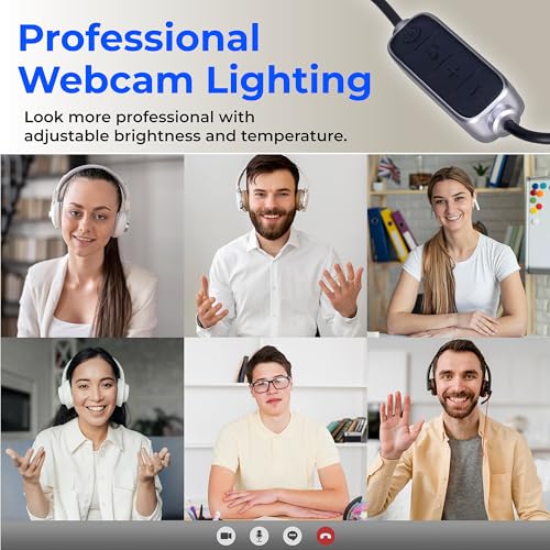 HumanCentric Video Conference Lighting - Webcam Light for Streaming, LED Monitor and Laptop Light for Video Conferencing, Zoom Lighting for Computer, Replace Ring Light for Zoom Meeting, Double Kit - size: Double Kit