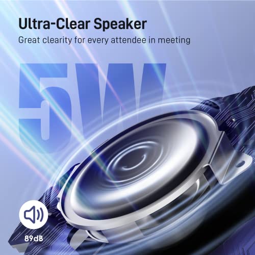 EMEET Conference Speaker and Microphone w/8 Mics, 360° Voice Pickup, Noise Reduction, Bluetooth/USB/Dongle Speakerphone for 10 People w/Daisy Chain for 18, Compatible w/Leading Platforms, 2025 Version - size: Luna Plus for 10