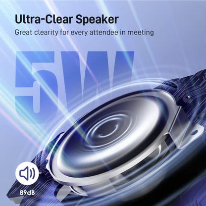 EMEET Conference Speaker and Microphone w/8 Mics, 360° Voice Pickup, Noise Reduction, Bluetooth/USB/Dongle Speakerphone for 10 People w/Daisy Chain for 18, Compatible w/Leading Platforms, 2025 Version - size: Luna Plus for 10