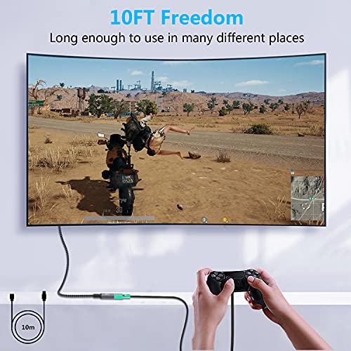 15FT USB 3.0 Extension Cable, Long USB Male to Female Cable, Durable Braided Material, High Data Transfer for Keyboard, Mouse, Flash Drive, Printer - size: 15FT