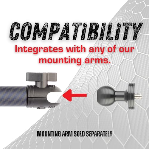 Bulletpoint Aluminum 1/4"-20 Threaded Camera Adapter with Integrated 20mm Ball