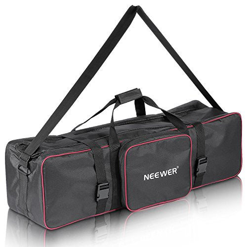 Neewer® 35"x10"x10"/90 x 25 x 25 cm Photo Studio Equipment Large Carrying Bag with Strap for Tripod Light Stand and Photography Lighting Kit(CB-05) - style: 35"x10"x10"/Black+red