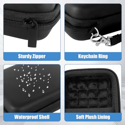 Hard Drive Case, Portable External Hard Drive Case Protective Storage Case | Shockproof Travel Tech Organizer Pouch with SD Card Slots, Mesh Cable Pocket, Electronic Storage Bag for Passport Hard Drives