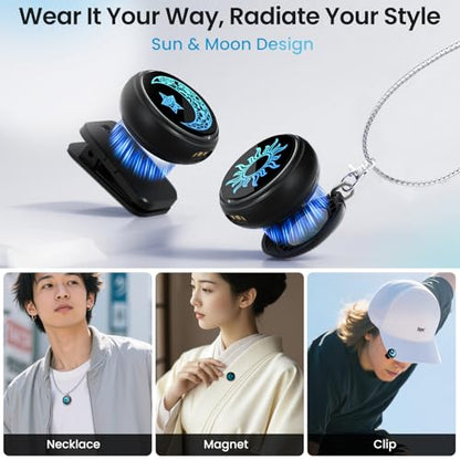 M2 Magnetic Wireless Microphone for iPhone/Camera/Android, Ultralight 9.5g, 984ft Range, 48kHz/24bit, Noise Cancellation, 48H Battery for Video Recording, Streaming - style: M2