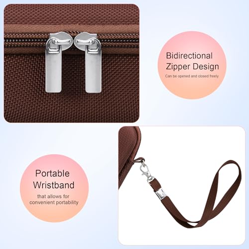 Case for Sony ZV-1F/ ZV-1/ ZV-1 II/Sony RX100 VII/ RX100 III Digital Camera | Sony ZV-1F/ ZV-1/ ZV-1 II/ RX100 VII Digital Camera Carrying Case, Hard Travel Protective Bag, Pocket fits Accessories, Brown - color: Brown