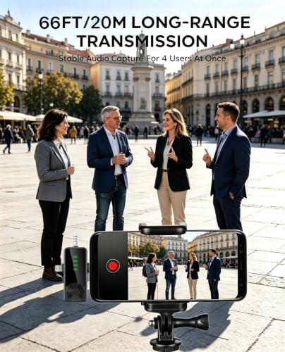 3 in 1/Four in one Wireless Lavalier Microphone for iPhone,iPad,Android,Camera,Computer,mini Noise Reduction Recording Mic Ultra-Low Delay,for Vlog/TikTok/YouTube Live Stream (3 Mic) - style: 3 Mic