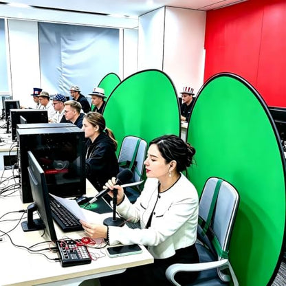 Portable 57 Inch Matte Green Screen with Adjustable Stand, Wrinkle-Proof Chroma Key Backdrop for Live Stream, Zoom Calls, Video Shooting & Gaming