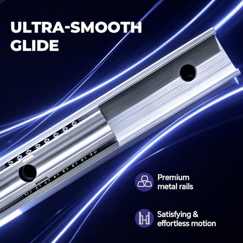 Slide-Out Under Desk Mount for Elgato Stream Deck MK.2 (15-Key), Stealth Holder with Smooth Metal Rails - Streamer Accessories for Gaming PC and Desk Setup
