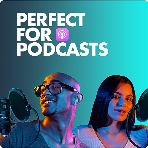 Movo PodPak4T 4-Pack Universal XLR Podcast Microphone Bundle- Includes 4 Cardioid Condenser Mics, Desktop Mic Stands, Pop Filters, Shock Mounts, and Cables for Podcast Equipment - style: 4 Pack