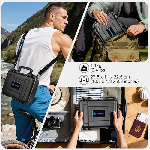 Lekufee Travel Waterproof Hard Case for Insta360 Ace Pro 2, Action Camera, and Accessories(Case Only)
