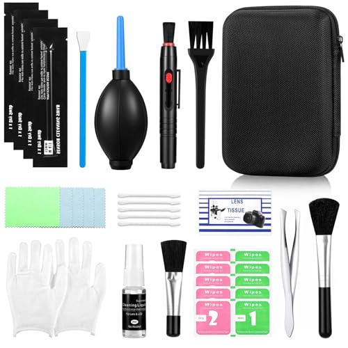 Camera Cleaning Kit for DSLR & Mirrorless Cameras - Camera Accessories Lens, Sensor & Camera Lens Cleaning Kit, Perfect Photographer Gifts, Accessories Sensor Cleaning kit