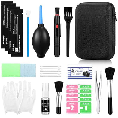 Camera Cleaning Kit for DSLR & Mirrorless Cameras - Camera Accessories Lens, Sensor & Camera Lens Cleaning Kit, Perfect Photographer Gifts, Accessories Sensor Cleaning kit