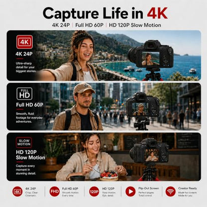 Canon EOS R100 Mirrorless Camera Body with RF-S 18-45mm F4.5-6.3 is STM Lens 6052C012 Bundle with Double Battery, Memory Card, Deco Gear Deluxe Case and Mini Tripod & Accessories - color: Sable