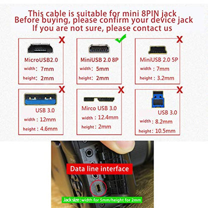 2 Pack Replacement USB Camera Data Cord for Fujifilm X10, X20, XF1, FinePix S4500 S4200 JX650 JX660 JX675 JX680 AX385 AX500 AX510 AX550 J100 J26 J27 J28 J29 J30 J32 J35 Charger Charging Cable & More - style: 2 Pack