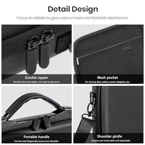 STARTRC Protective Carrying Case for DJI Osmo Action 6 Enhanced Combo(No for Cage), Portable Well-Organized Bag for Travel/Hiking/Cycling/Blogger, Splash-proof, Shockproof