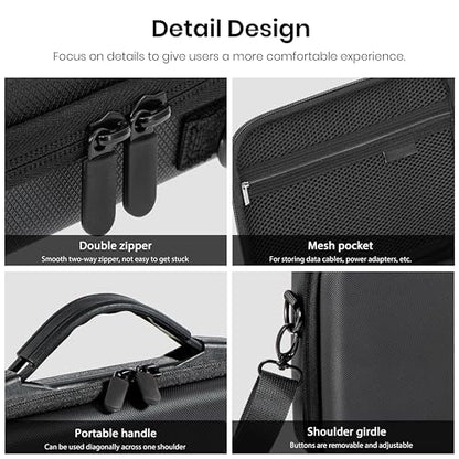 STARTRC Protective Carrying Case for DJI Osmo Action 6 Enhanced Combo(No for Cage), Portable Well-Organized Bag for Travel/Hiking/Cycling/Blogger, Splash-proof, Shockproof