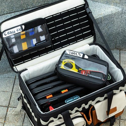 OPENMOON Translucent Storage Electronics & Camera Accessories Pouch - Cable Organizer Gear Accessories Pouch Travel Camera Essentials - S thick version - size: S