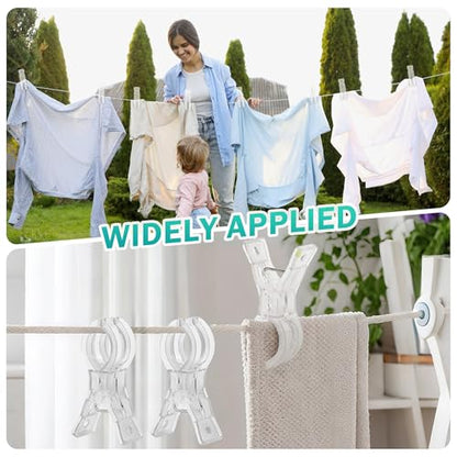 20 Pack 3.5" Spring Clamps, Clear Balloon Arch Clips, Backdrop Clips Clamps, Heavy Duty Balloon Arch Clamping Clips for Party, Birthday, Wedding Decor & Photography Studio, Outdoor & Indoor Use