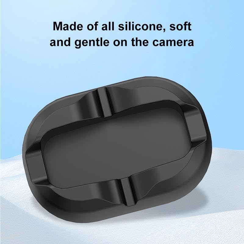 Silicone Desktop Stand for DJI Osmo 360 – Anti-Slip, Scratch-Proof Base, Dustproof & Waterproof, Stable Camera Stand for Desk (Black) - color: for DJI Osmo 360