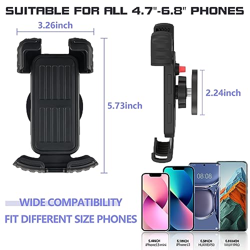 ULIBERMAGNET Motorcycle Magnetic Phone Mount,Heavy Duty Adjustable Magnetic Cell Phone Holder with Security Lock,Anti Shake 360° Rotation,Compatible with Motorcycles,ATV,UTV,Golf Cart,Car,Cruises - style: 2.24INCH Magnetic Motorcycle Phone Mounts