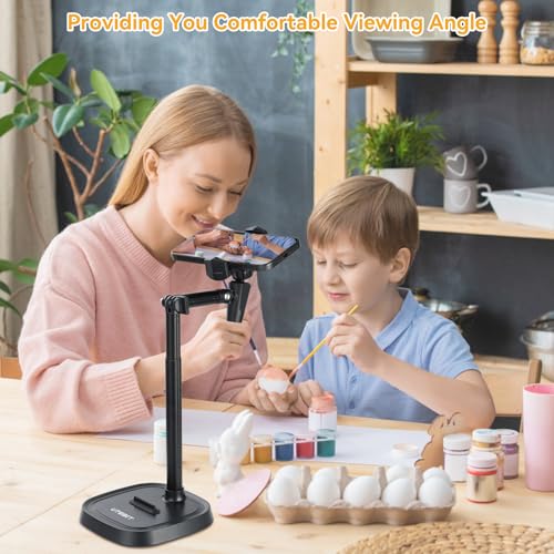 UTEBIT Phone Stand for Desk, 11.8''-17.7'' | Adjustable, Tablet Phone Holder