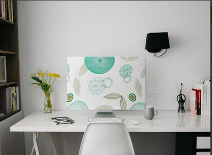Monitor Dust Cover 22, 23, 24,25 inch Anti-Static Dustproof Protective Cover for LCD/LED/HD Panel Case Computer Sleeve Compatible with 22-25 inch PC, Desktop and TV (Lotus Leaf,22-25inch)