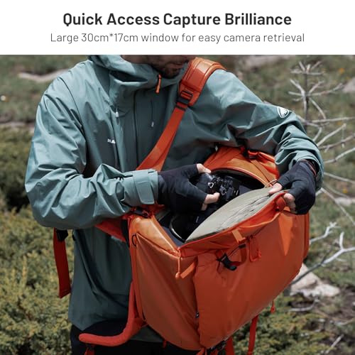 PGYTECH Medium Camera Insert Bag, Waterproof Lens Pouch for Photographers and Traveler, Lightweight DSLR/SLR Lens Carring Case with Thicken Partition for Canon/Nikon/Sony/Mirrorless Cameras - size: M