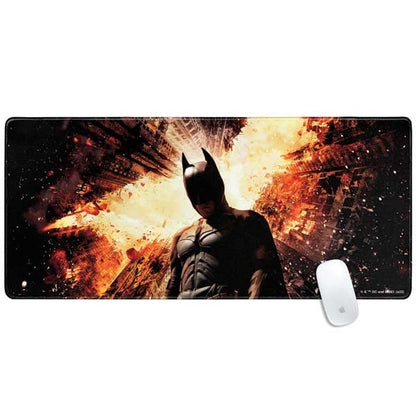 Skinit Extra Large Gaming Mouse Pad - Officially Licensed The Dark Knight Rises Design with Stitched Edges, Waterproof, Non-Slip Rubber Base, Desk Mat for Keyboard & Mouse, 35.75" x 15.4" inches - color: Black - DRKNTR02, size: 35.75" x 15.4"