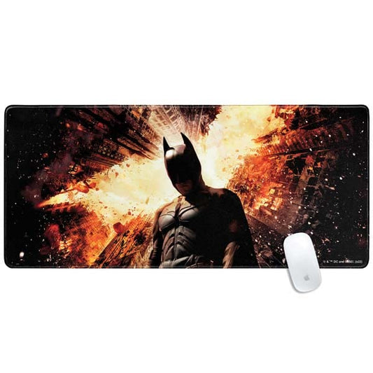 Skinit Extra Large Gaming Mouse Pad - Officially Licensed The Dark Knight Rises Design with Stitched Edges, Waterproof, Non-Slip Rubber Base, Desk Mat for Keyboard & Mouse, 35.75" x 15.4" inches - color: Black - DRKNTR02, size: 35.75" x 15.4"